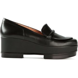 Robert Clergerie Women's Yokolej black leather platform size 7